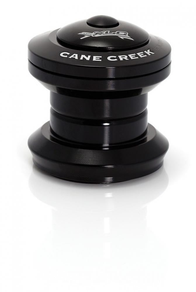 Schwarzer XLC Comp A-Head-Steuersatz HS-A08 1 1/8" Konus Ø 30,0mm, mit Cane Creek Logo.