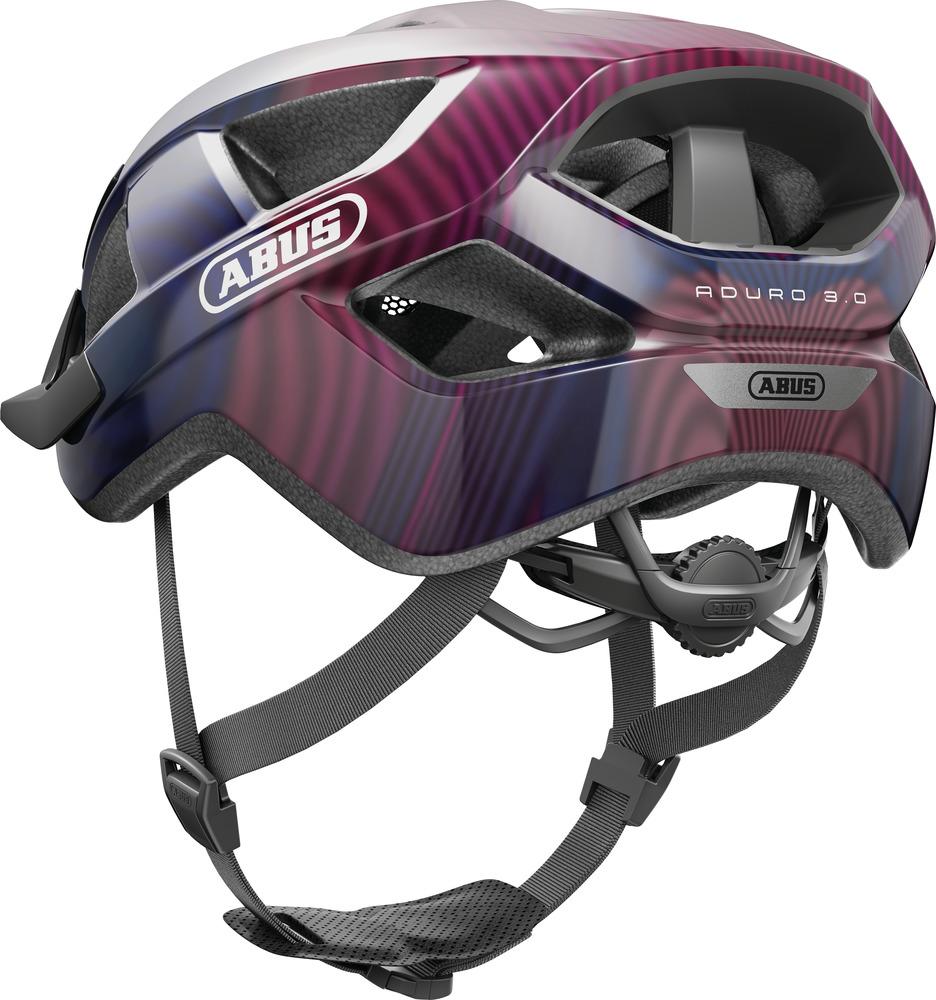 Abus Fahrradhelm Aduro 3.0 L=58-62cm purple waves