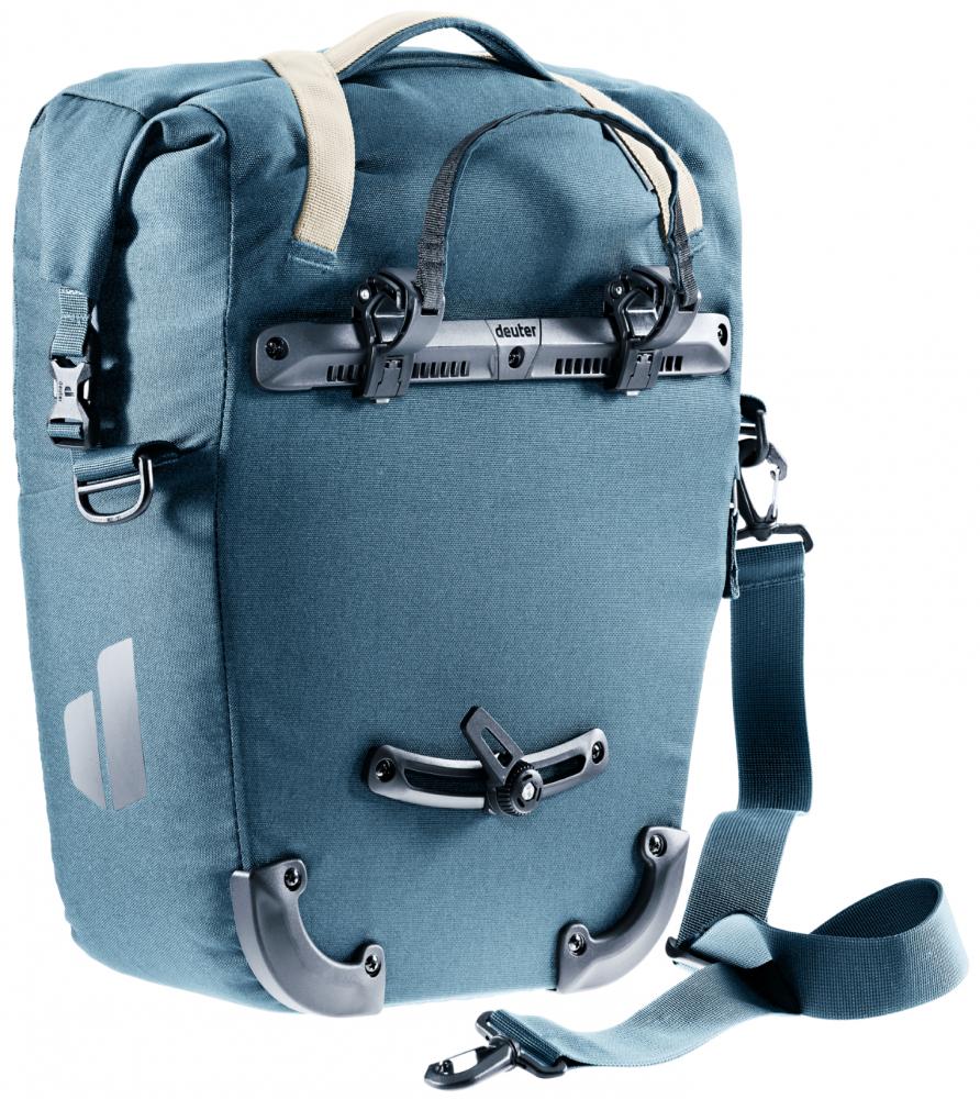 Deuter Valbona 20+5 Hinterradtasche - Gepäckträgertasche mit Roll-Top und BagFix