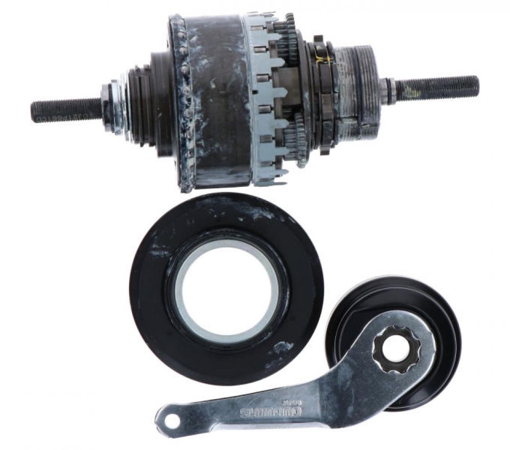 SHIMANO Getriebeeinheit für SG-C6061-8CD 187 mm Achslänge inkl. Bremsarm und Staubkappe - 6061-8, 187 mm
