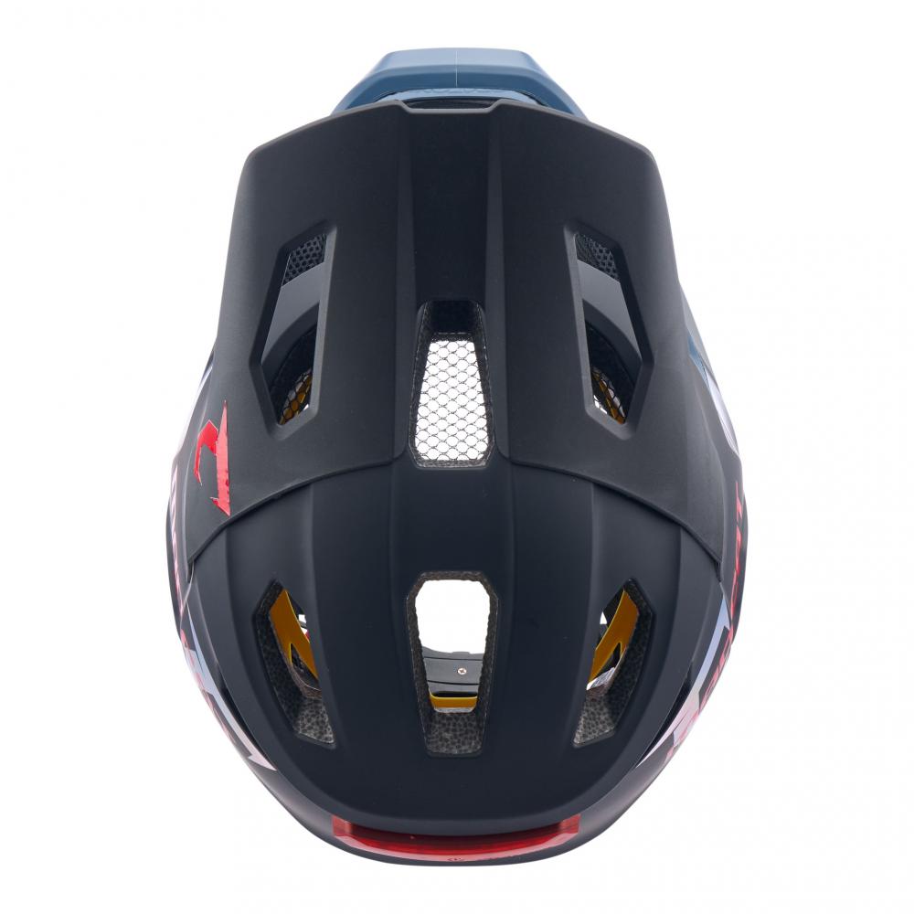 CRATONI MadCat MIPS Kinder-Fullface-Helm S-M 49-56 cm Gunmetal-Red Matt