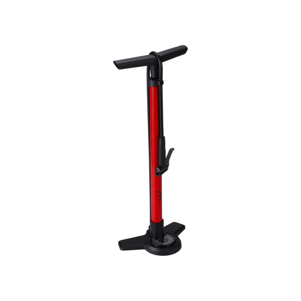 BBB Cycling BBB Standpumpe AirBoost composite base One Size rot - schnelle Hochdruck-Befüllung