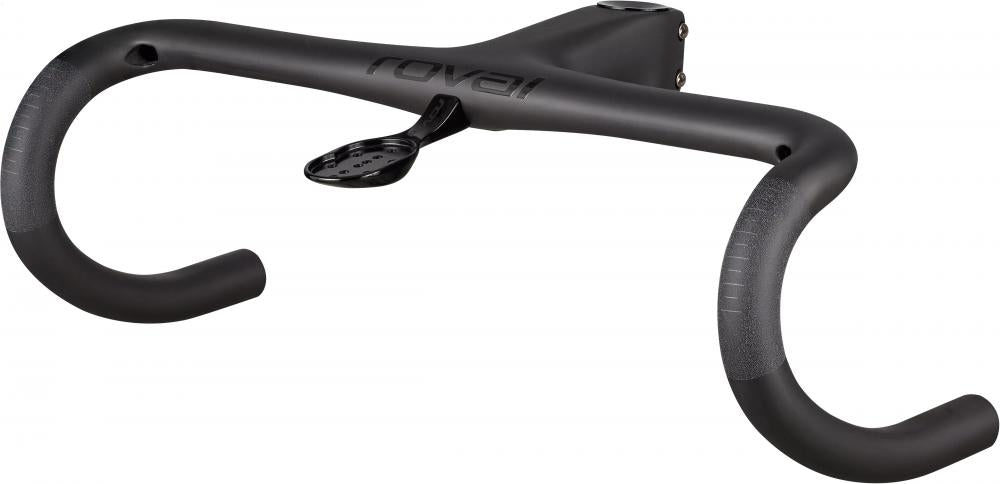 ROVAL Specialized ROVAL ALPINIST II RD COCKPIT 380MMX90MM 4 FLARE SATIN CARBON/GLOSS BLACK - ultraleichtes Road-Cockpit