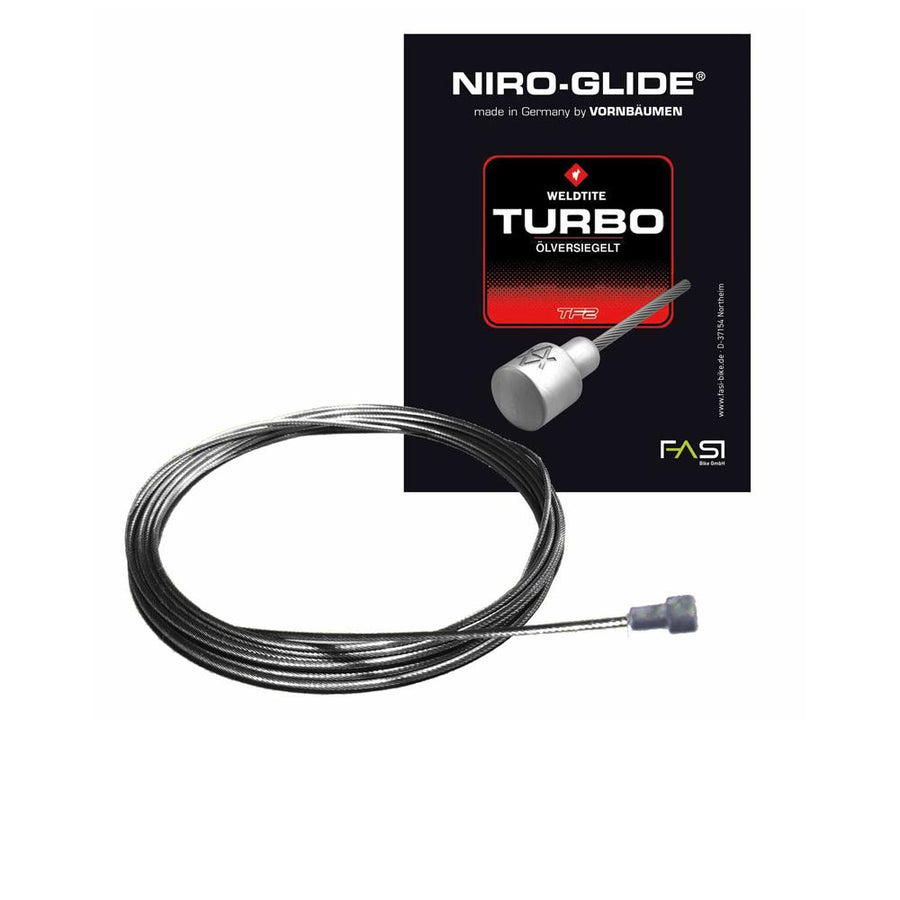 Fasi NIRO-GLIDE Ceramic Turbo Brems-Innenzug 2050mm mit Walzennippel - langlebiger Edelstahlzug