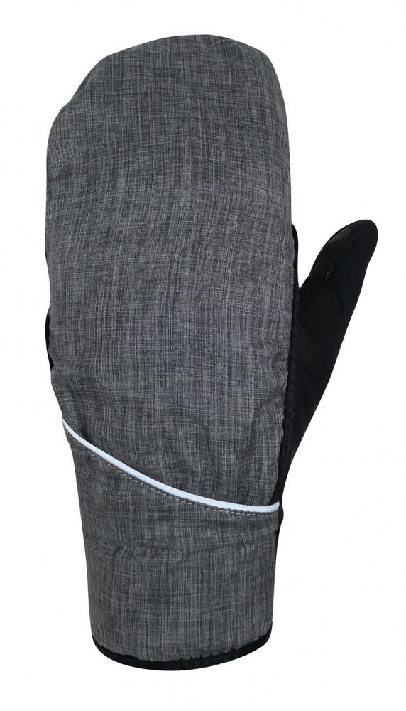 CHIBA Overflap Light - Radhandschuhe L hellgrau, wind- & wasserdicht, Thermofleece, Touchfinger