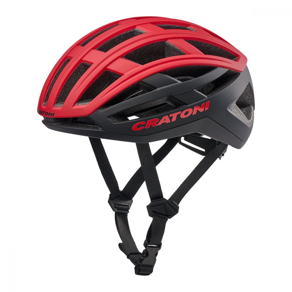 Cratoni Fahrradhelm C-AirLite red-black matt Größe S-M (52-56 cm)