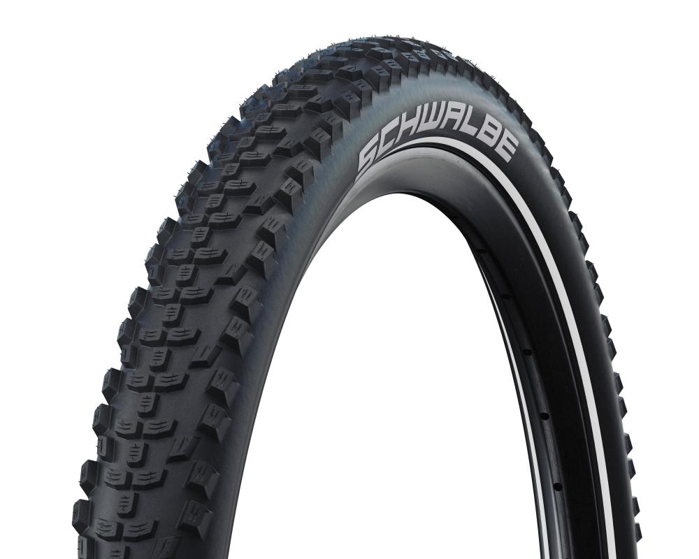 Schwalbe Smart Sam Plus MTB-Drahtreifen schwarz/reflex, sicherer Allroundreifen.