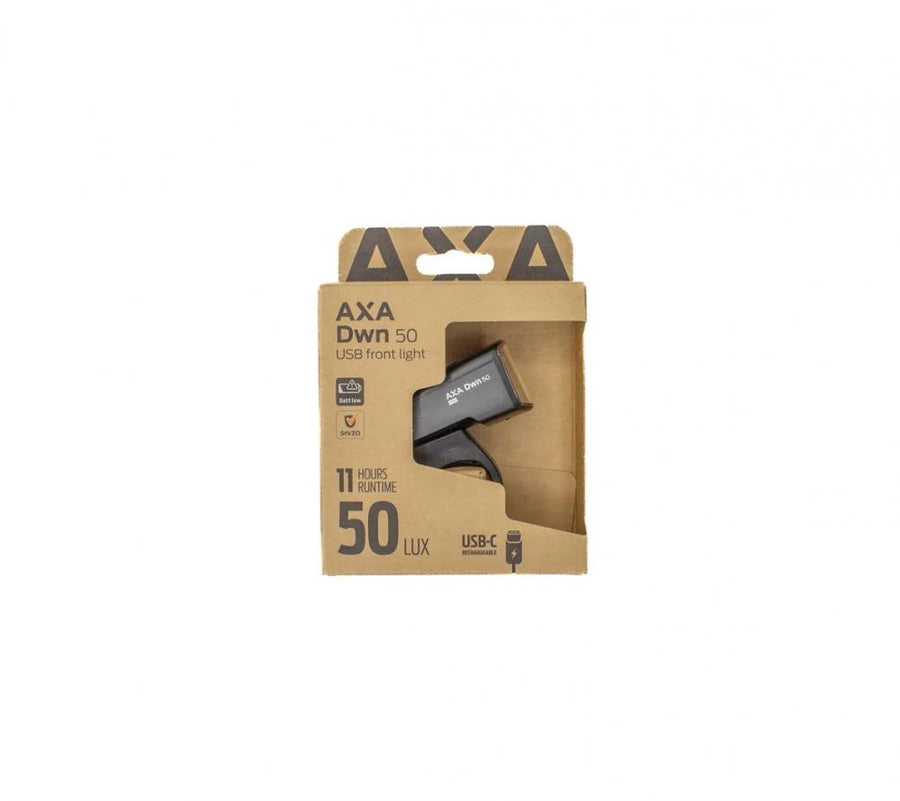 FRONT Axa DWN FRONT 50 Akku-Scheinwerfer 50 Lux - USB-aufladbar - StVZO-zugelassen - Frontlicht