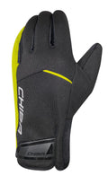 CHIBA Competition Light Kids - Kinder Radhandschuhe sz/neongel, Gr. 6, winddicht & atmungsaktiv