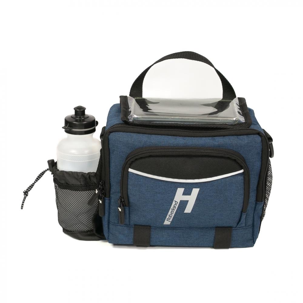 Haberland Lenkertasche 6l Bottle blau - praktische E-Bike-Lenkertasche mit KLICKfix