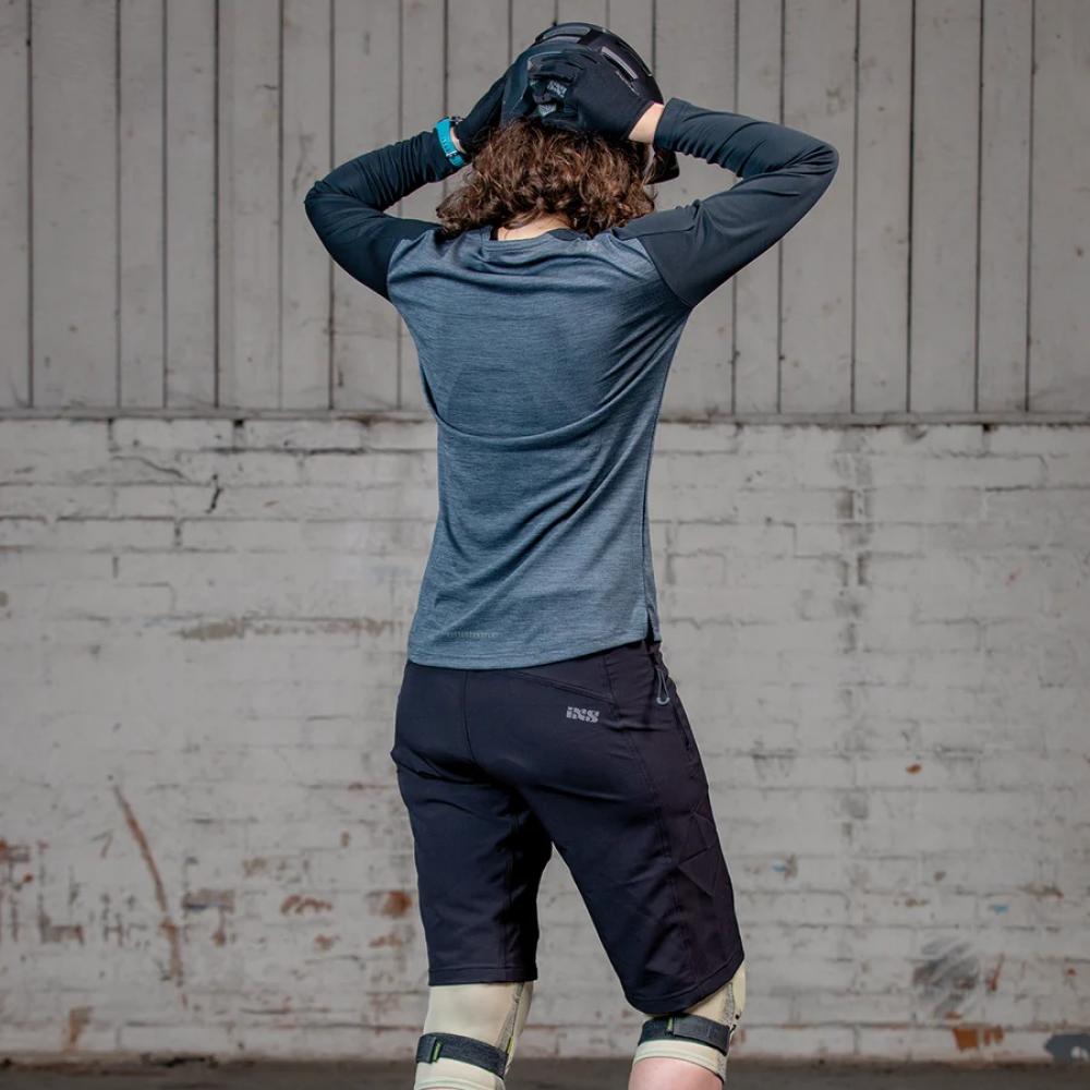IXS Sports Division iXS Flow X Women longsleeve 42 black/graphite - atmungsaktives Bike-Jersey