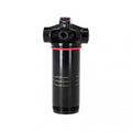 RockShox Eyelet Dämpfer Body Assembly Trunnion 50 Vivid C1+ 2024+. Schwarzes Federbein mit Skala und rotem Ring.