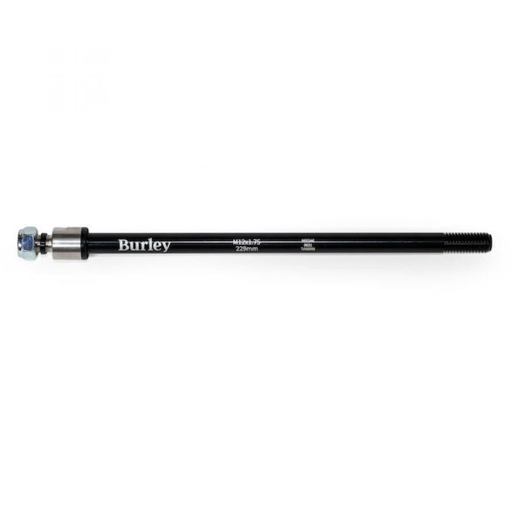 Burley Steckachse für Anhänger M12x1.75, 229 mm Schwarz - stabile Verbindung für Fahrradanhänger
