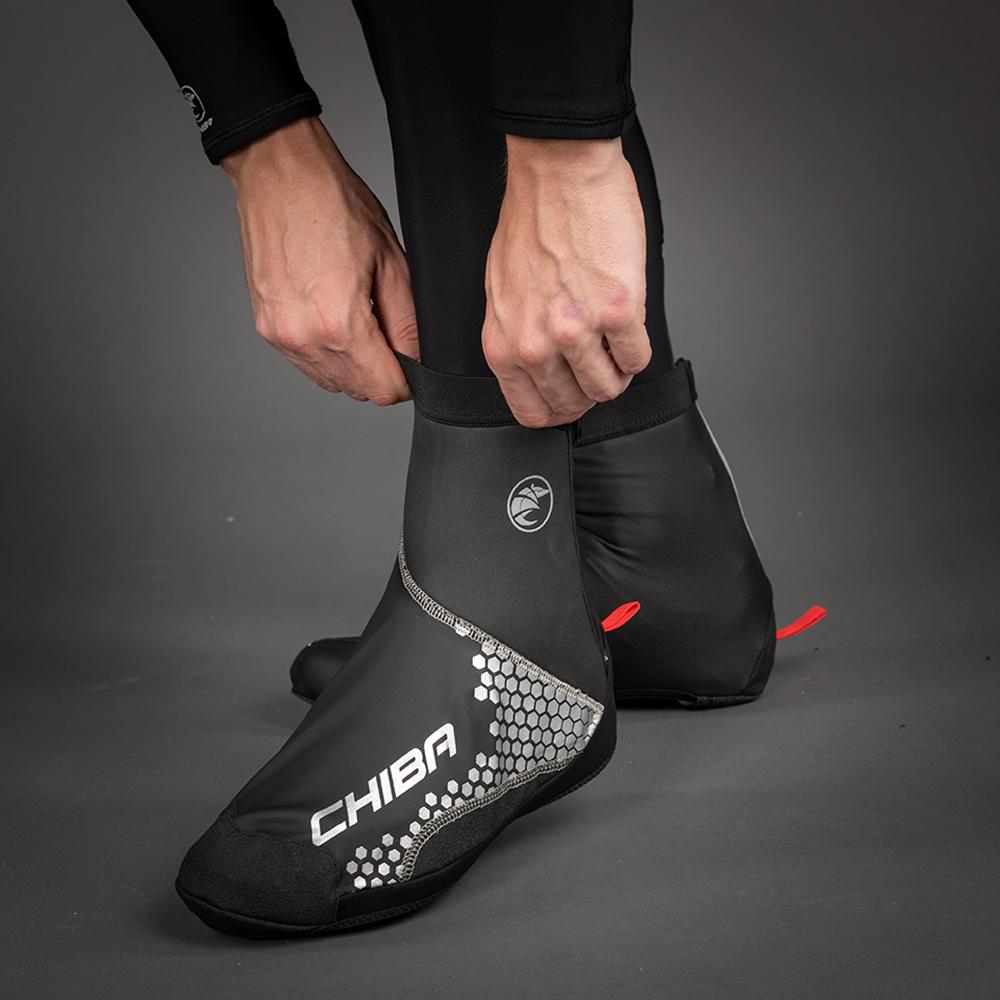 CHIBA MTB Überschuh - wasserdicht, winddicht, atmungsaktiv, Größe L, schwarz