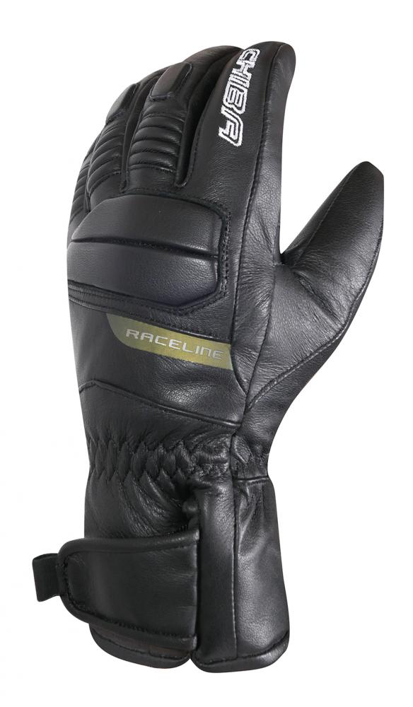CHIBA Black Diamond - wasserdichte Winter-Radhandschuhe, Größe 9, schwarz