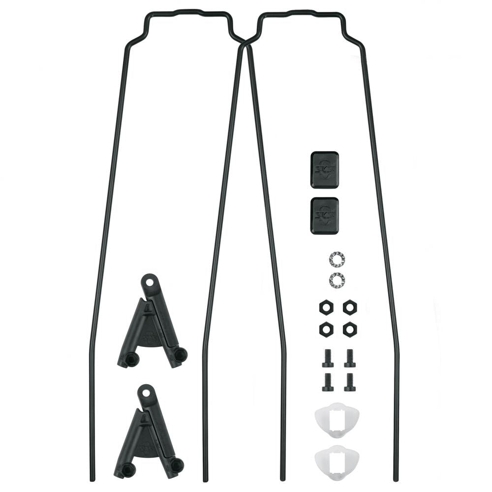 SKS Bluemels Style 56 Hinten Ersatzstreben-Set, 2x 365 mm, inkl. ESC V-Adapter, schwarz, für 56 mm Schutzbleche, robust und langlebig