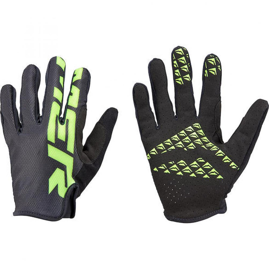 Merida Handschuhe TRAIL L Schwarz/grün - atmungsaktive MTB-Radhandschuhe mit Grip