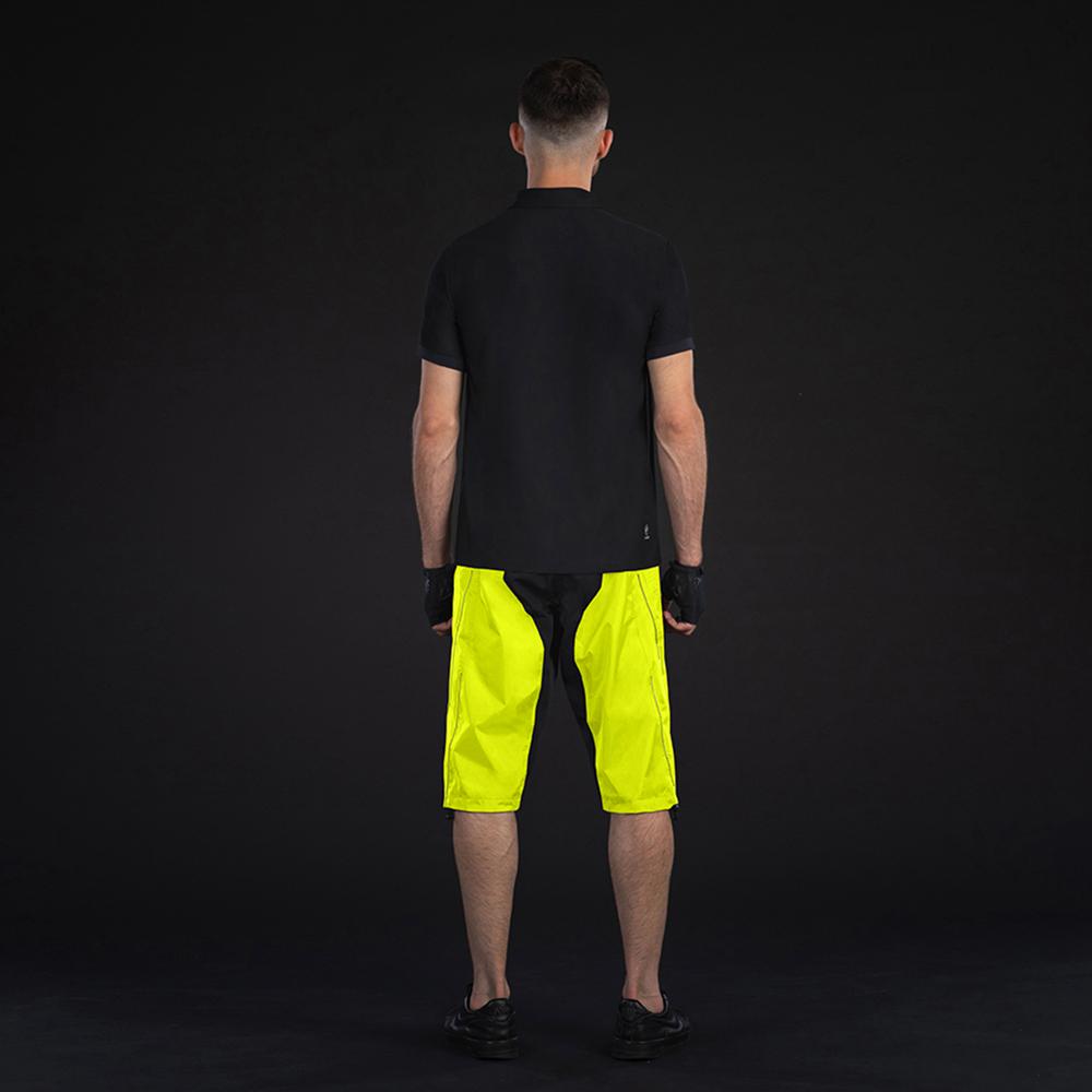 CHIBA Regenhose kurz - wasserdicht, winddicht, atmungsaktiv, neongelb, XXL