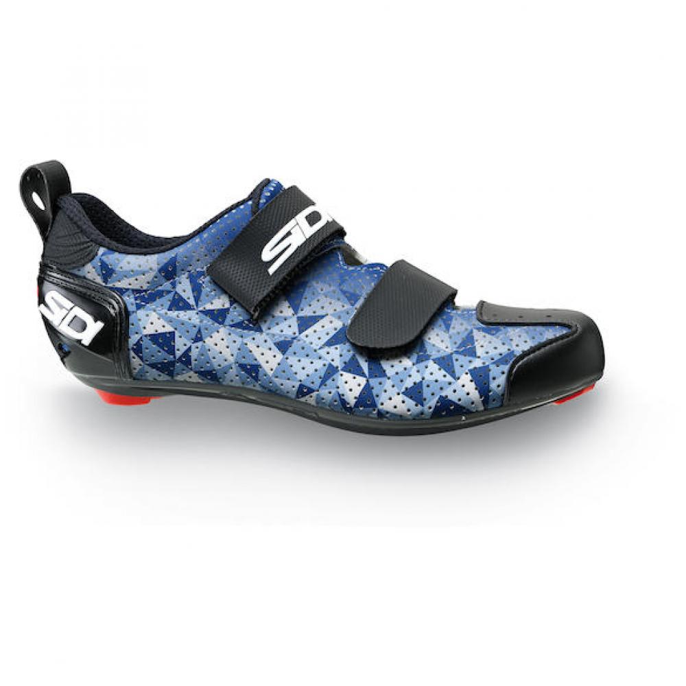 Sidi ROAD T-5 Air blue/white/black 39 Blau/weiß/schwarz - atmungsaktiver Triathlon-Rennradschuh