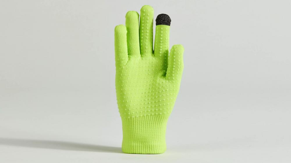 Specialized THERMAL KNIT Handschuh LF HYP M HYPER GREEN - warmer MTB Langfinger Handschuh - Bekleidung