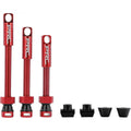 Procraft Tubeless-Ventile PRC 60 mm Rot - Leichte Aluminium-Ventile für Tubeless-Systeme