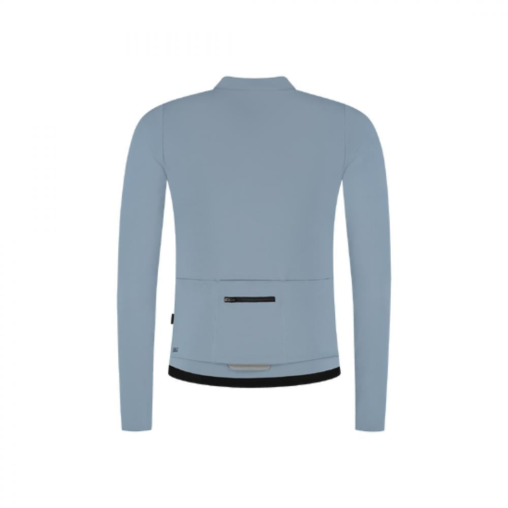 BBB Cycling Trikot Essence LS S eisblau S blau - unverzichtbares Langarmtrikot für Frühlingstouren