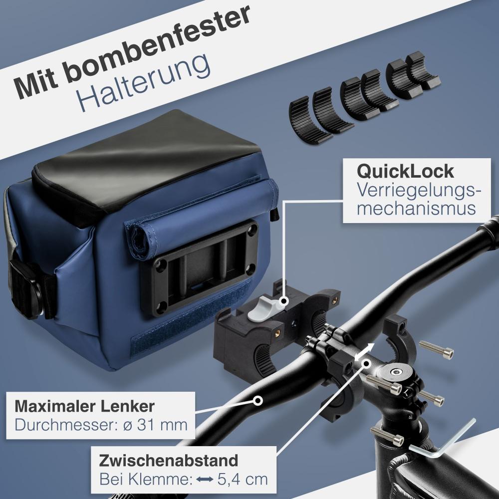 Valkental Lenkertasche 3in1 blau