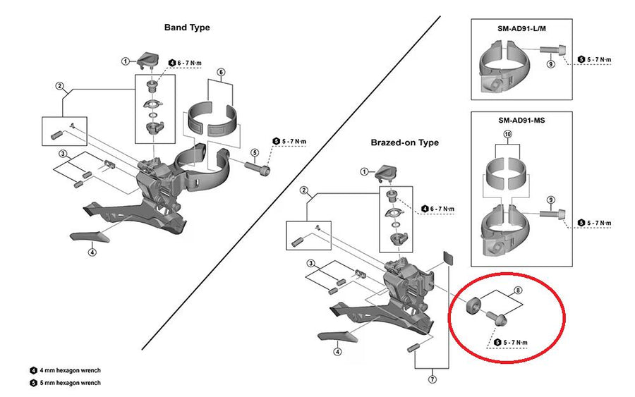 SHIMANO Klemmschraube M5x15,2 mm für FD-U6030-F - präzise Befestigung, aktuelle Generation