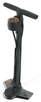 SKS AIRMOTION 12.0 Standpumpe mit stabilem Stahlrohr - oben liegendem Präzisionsmanometer langem Hochdruckschlauch und MULTI VALVE-Kopf für alle Ventilarten