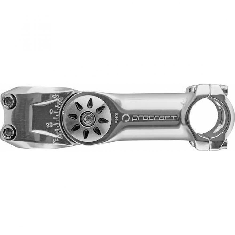 Procraft Vorbau Ahead verstellbar 25,4 mm Silber - Ergonomische Lenkerposition