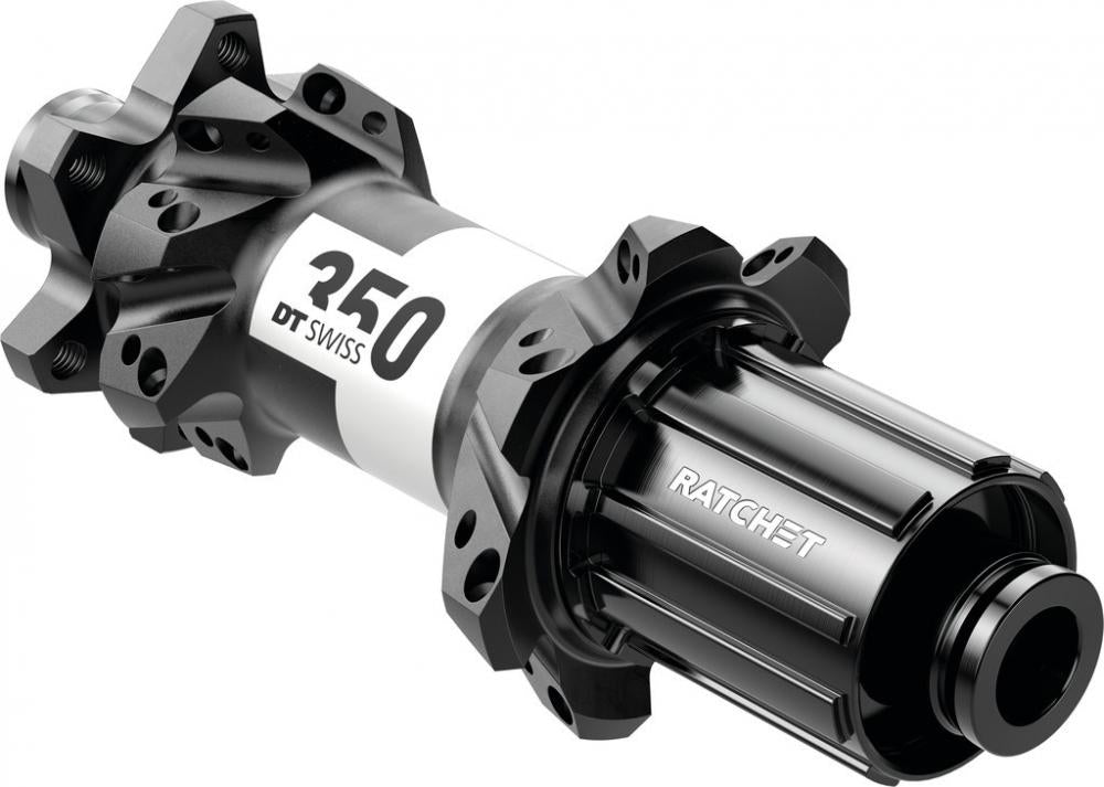 DT Swiss Nabe MTB HR 350 Straightpull 28 Loch Schwarz - zuverlässige Hinterradnabe mit Ratchet-Freilauf