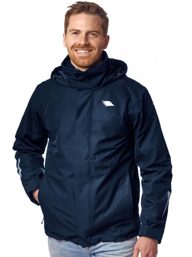 Valkental Jacke 3in1 Smart Jacket wasserdichte Jacke mit Fleece Zipp-In Herren L dunkelblau
