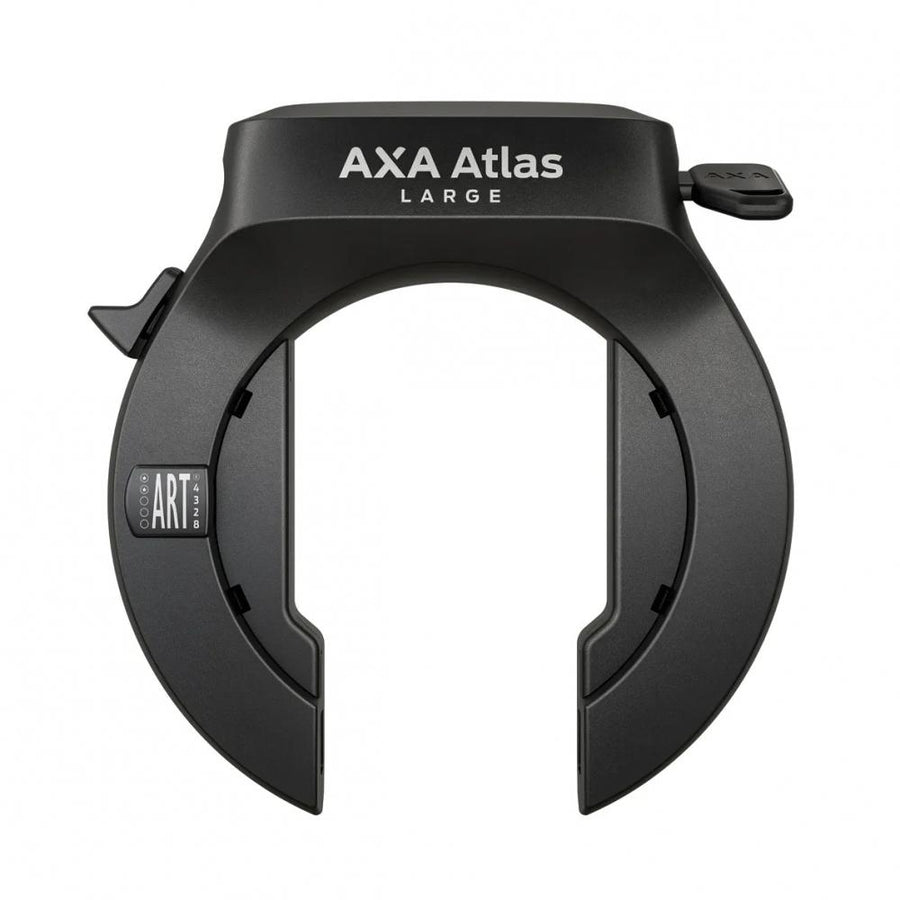 Axa Rahmenschloss Atlas L Rahmenschloss 72 - 5 mm Schwarz (Schlüssel nicht abziehbar) - Hochsicheres Fahrradschloss mit Sicherheitsstufe 14