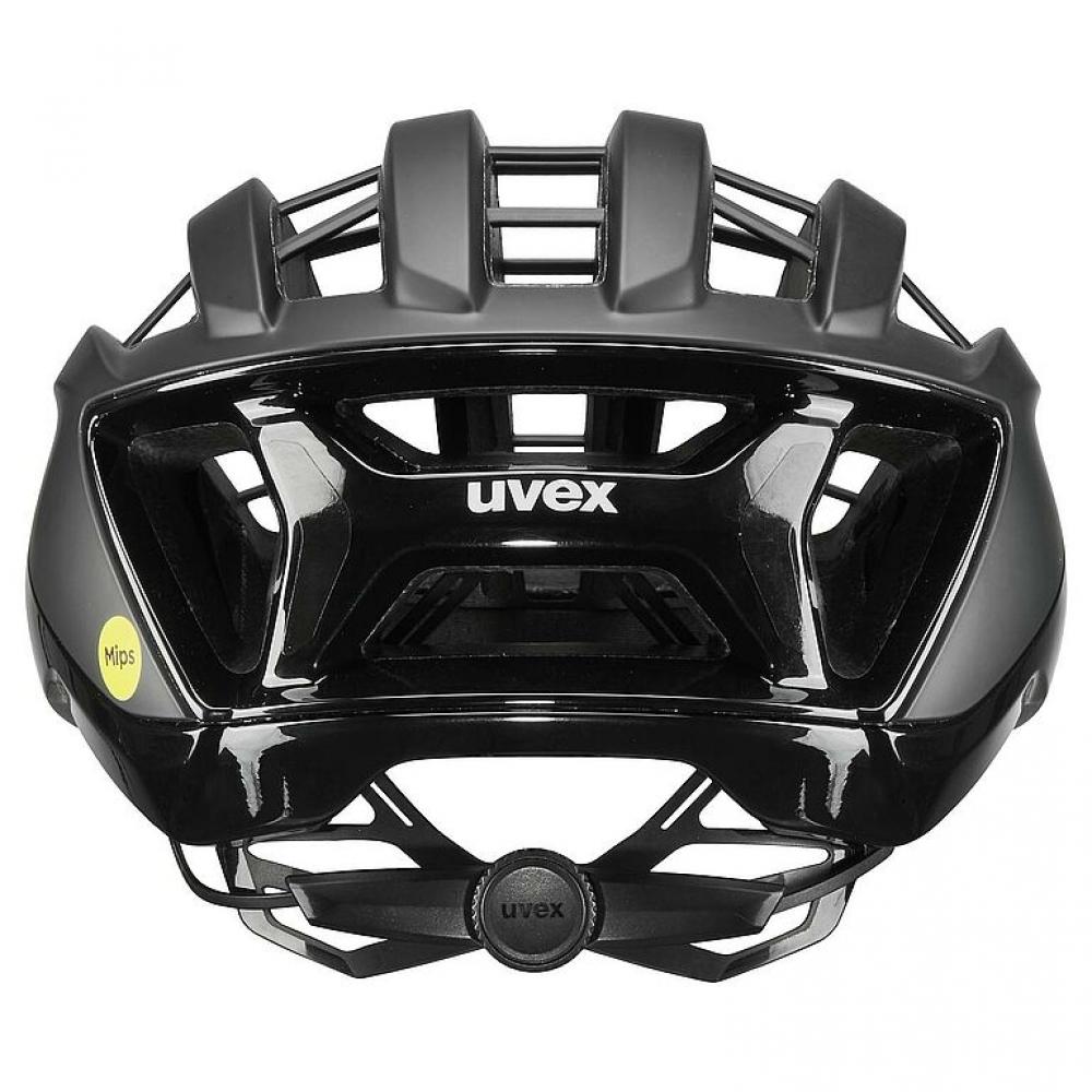 uvex surge aero MIPS Rennradhelm, black matt, 56-59cm, Aero-Cover, MIPS®-Air-Node, Inmould, Brillenhalterung, reflektierend, leicht, aerodynamisch
