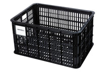 Basil Gepäckträgerbox Crate L Transportkorb - 40 Liter Recycelter Kunststoff - MIK/Racktime-kompatibel 50×36×27 cm schwarz