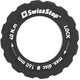 SwissStop Centerlock Lockring max 160 mm 160 Schwarz - sichere Befestigung für Bremsscheiben