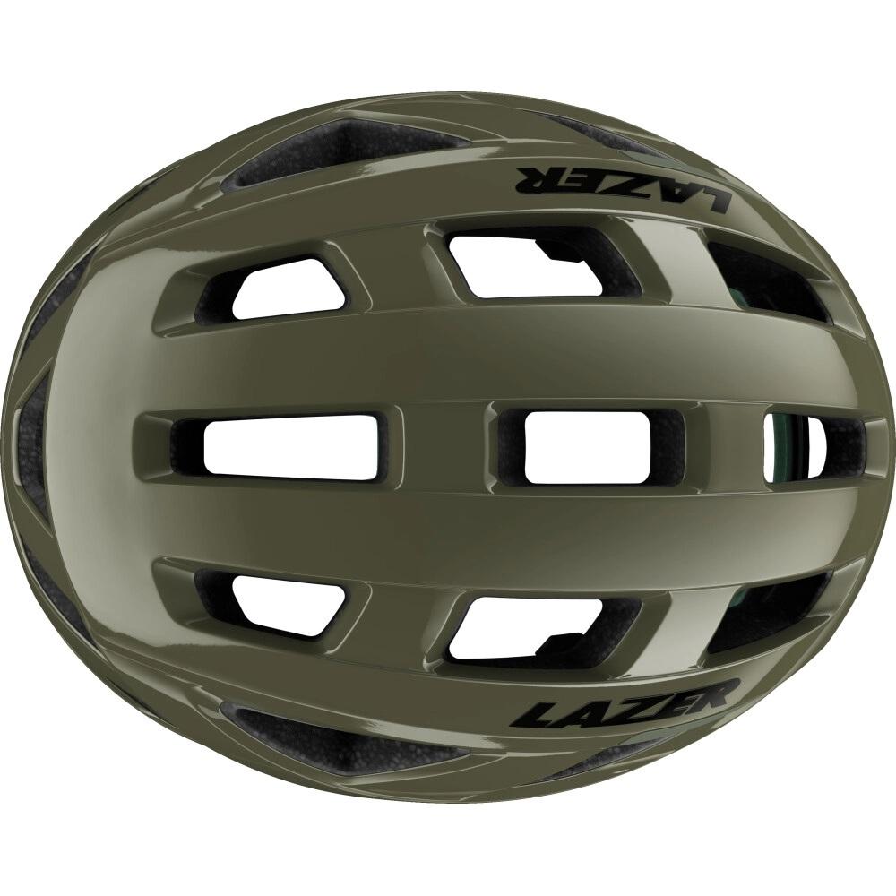LAZER Helm Tonic KinetiCore Road Pine Green M 55-59 cm - leichter Rennradhelm mit Top-Belüftung