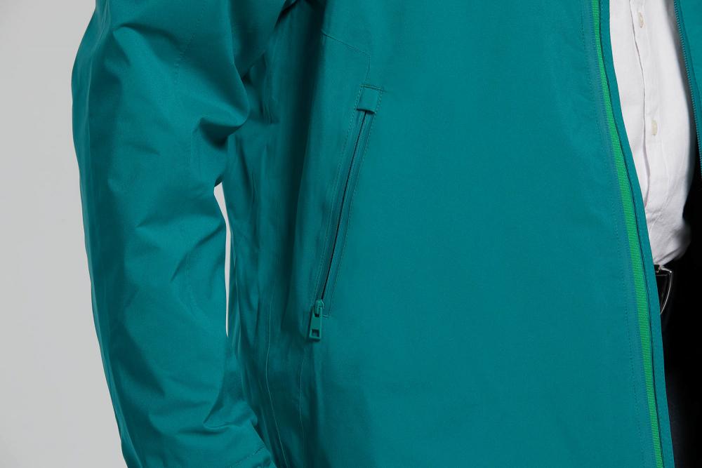 Basil Skane Herren Regenjacke teal green XL - atmungsaktiv & wasserdicht (10.000 WP/MVP), T-Fabric mit DWR-Beschichtung, ergonomischer Schnitt, reflektierend & helmtauglich