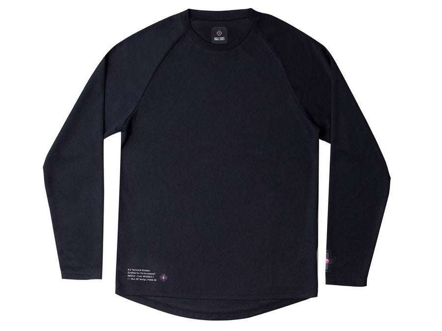 Muc Off Long Sleeve Riders Jersey Größe S Schwarz - Atmungsaktives Langarmtrikot für Radfahrer
