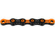 KMC Kette X-11 SL DLC Super Light 118 Glieder schwarz-orange New Triple X Durability für 11-fach