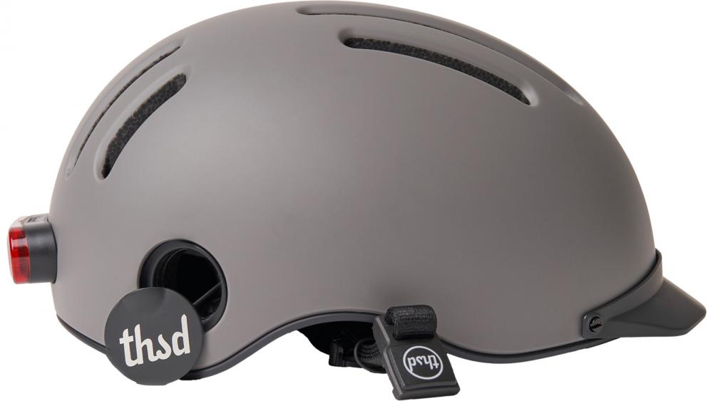 Thousand Chapter Urban Grey Fahrradhelm S 54-57 cm mit MIPS System - stylischer City-Helm mit magnetischem Visier, verstellbar und sicher