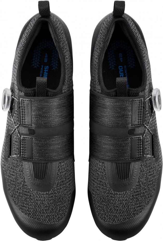 SHIMANO Fahrradschuhe IC5011 Herren/Damen Road SPD, Größe 48, Schwarz