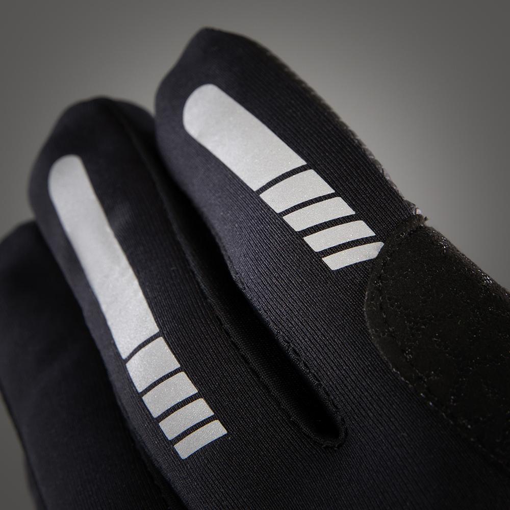CHIBA Windstopper - Radhandschuhe schwarz, winddicht, atmungsaktiv, Größe S