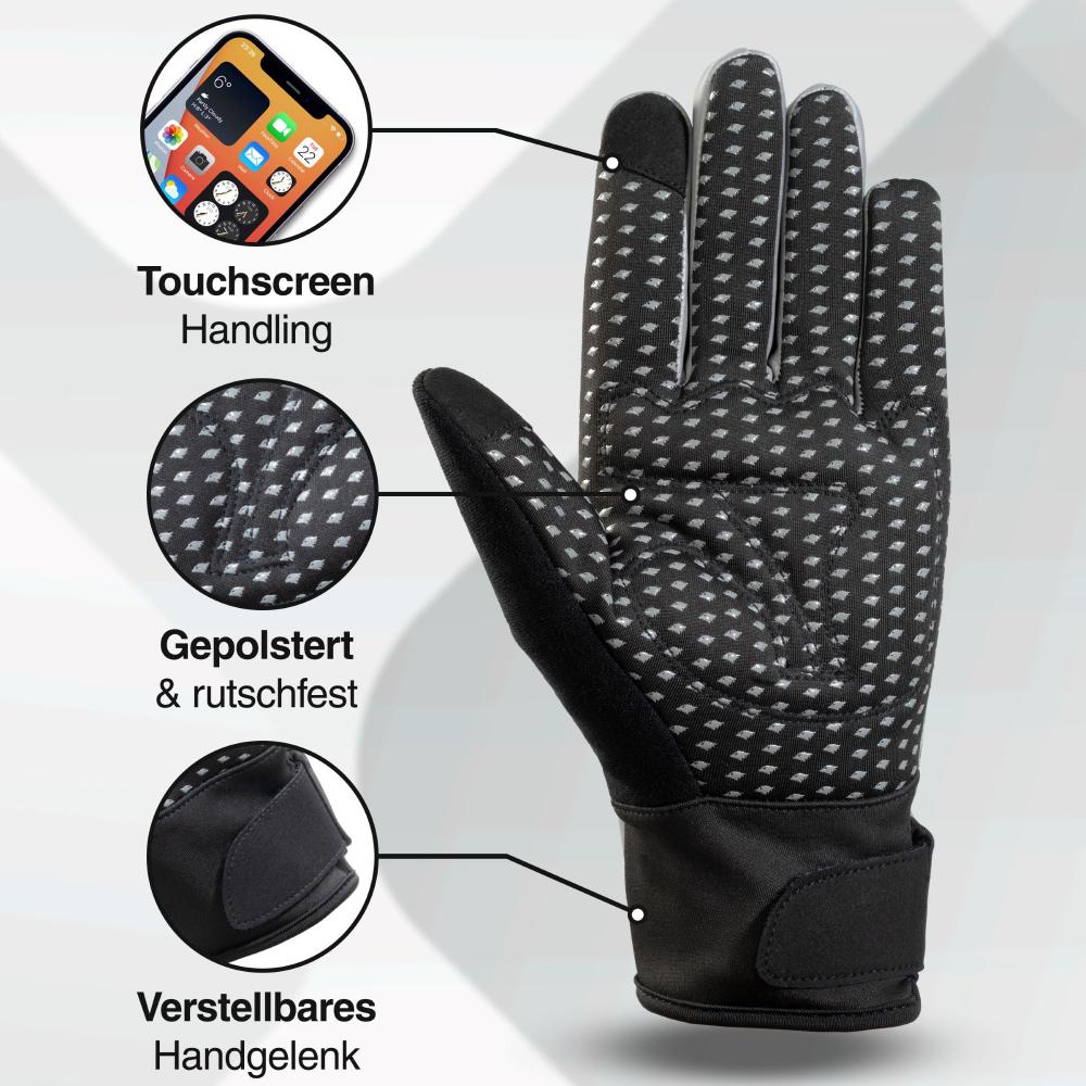 Valkental Handschuhe GloRider V2 Flex wasserfester Übergangshandschuh mit Grip XXL silber