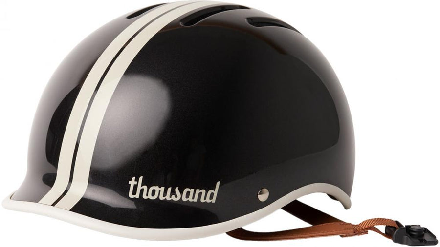 Thousand Heritage 2.0 Fahrradhelm Phantom Black L 59-62 cm - Retro-Design, Magnetverschluss, Belüftung, verstellbar, sicher & komfortabel