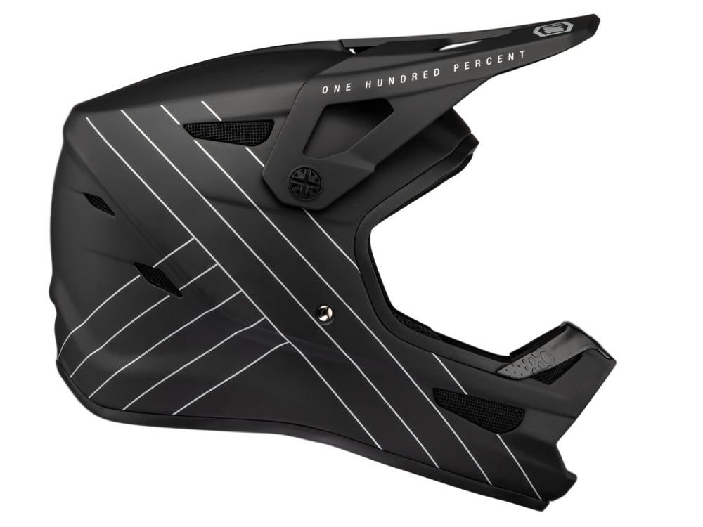 100% Status helmet XS black - leichter Fullface-Helm mit maximalem Schutz