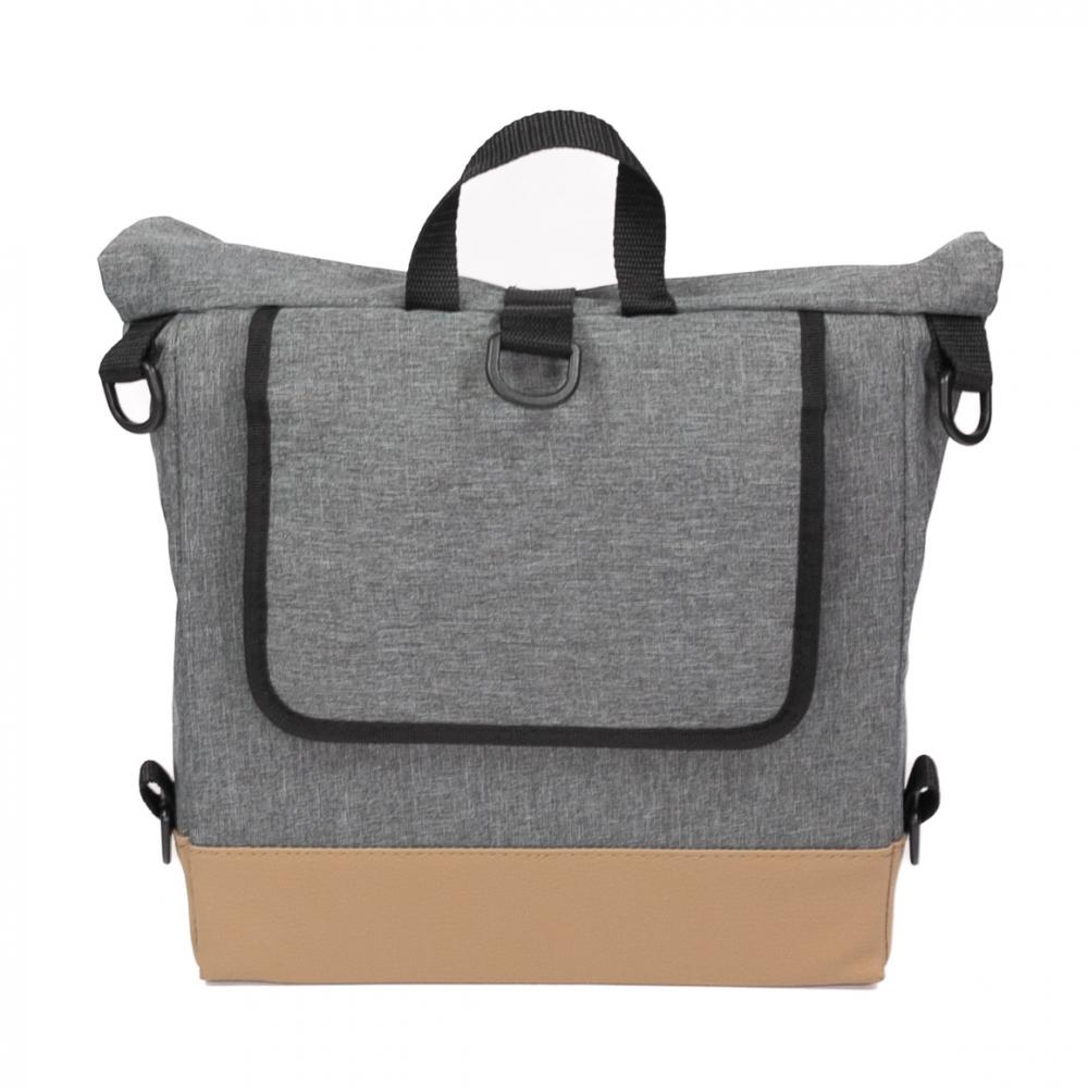 Haberland Vario-Bike-Rucksack Keep Rollin' grau - flexibler Bike-Rucksack mit Variohaken