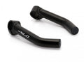 Schwarze XLC Bar-Ends BE-A01, ergonomische Fahrradlenker-Aufsätze mit XLC-Logo für besseren Griff.
