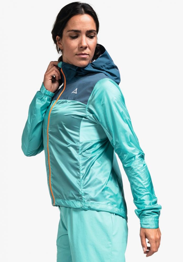 Schöffel Hybrid Jkt Flow Trail L hidden cove grün Größe 40