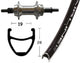 Bike-Parts Laufrad Hinterrad 26x1.75 Zoll Alunabe silber Festachse 36-Loch Rodi Airline 1 schwarz Nirosta-Speichen